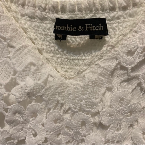 A&F white lace peplum tank, Sz. S - Picture 6 of 7